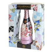 Vilarnau - Brut Rosé Delicat Reserva in Scatola Regalo con 2 Bicchieri - 0.75L